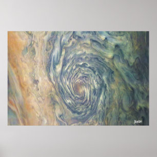 Poster NASA / Juno / Jupiter / Storm Clouds /