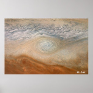 Poster NASA/ Juno / Jupiter / White Spot Z /