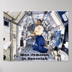 Poster NASA Mae Jemison dans Spacelab