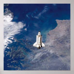 Poster NASA Space Shuttle Endeavour STS-113 Earth Orbit