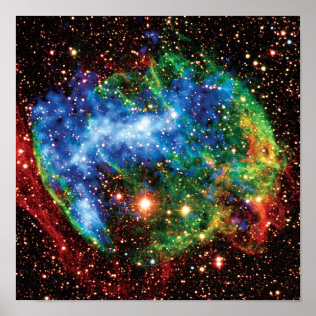 Poster NASA Supernova Remnant W49B Gamma Ray Burst Photo (Devant)