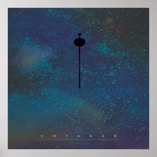Poster NASA / Voyager 1 / (Devant)