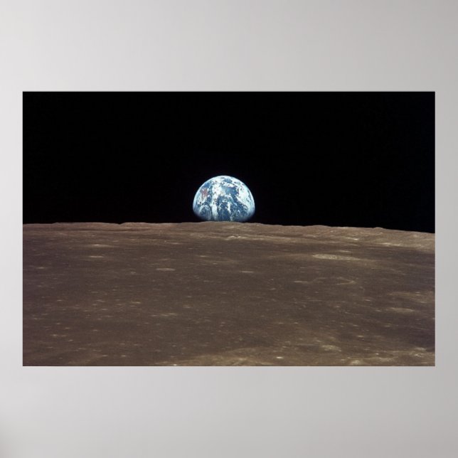 Poster NASA / Vue de la Terre depuis la lune / (Devant)