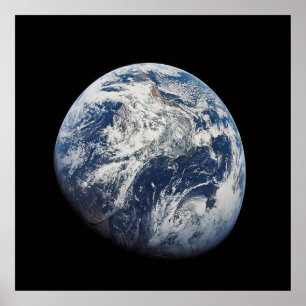 Poster NASA / Vue de la Terre depuis la lune