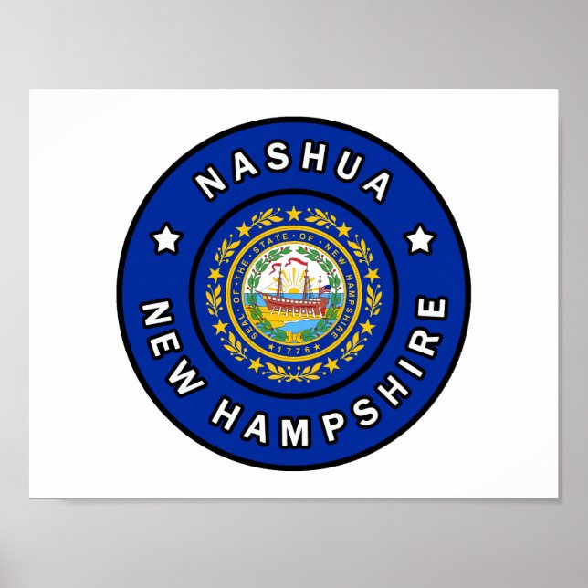 Poster Nashua New Hampshire (Devant)