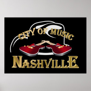 Poster Nashville. City of music