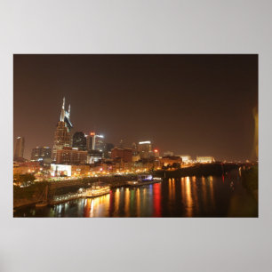 Poster Nashville en mode Nuit