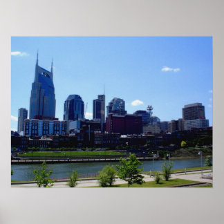 Poster Nashville Skyline - Nashville, Tennessee