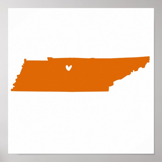 Poster Nashville, Tennessee Love (Devant)