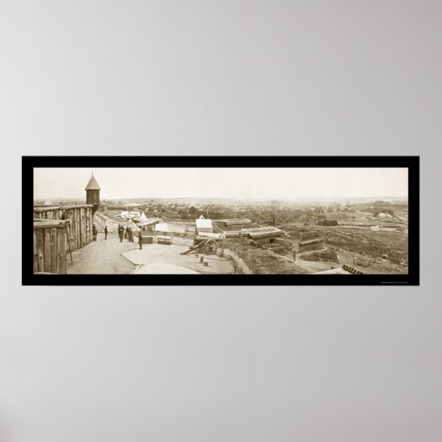 Poster Nashville TN Ft Negley Photo 1864 (Devant)