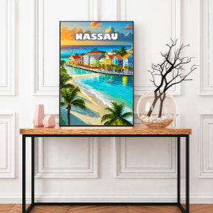 Poster Nassau, pearl of the Bahamas