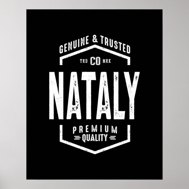 Poster Natalal Nom personnalisé Cadeau Anniversaire (Devant)