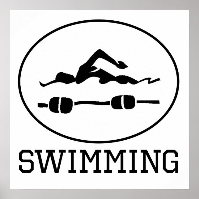 Poster Natation (Devant)