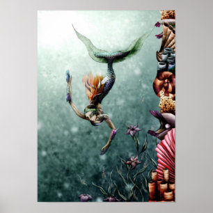 Poster Natation vers le bas