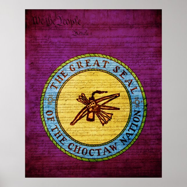 Poster Nation Choctaw de l'Oklahoma (Devant)