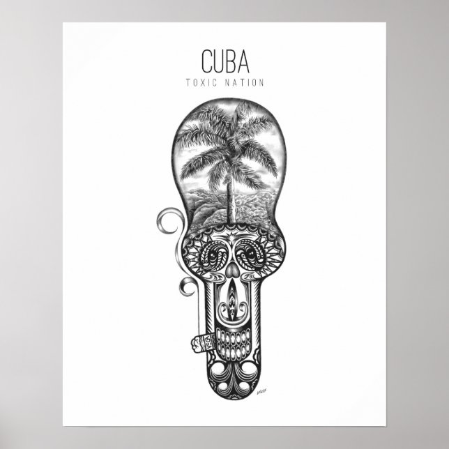 Poster Nation toxique de Cuba (Devant)