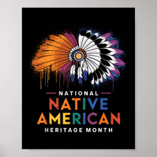 Poster National Native American Heritage Moth Heart