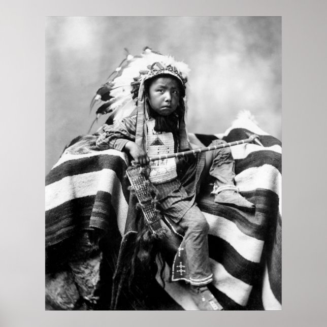 Poster Native American Boy, 1899 (Devant)