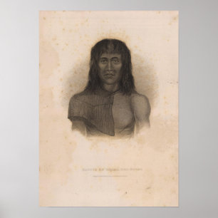 Poster Native, Terra del Fuego, Argentine et Chili