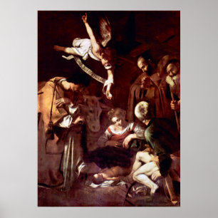 Poster Nativité avec Saint François et Saint-Laurent