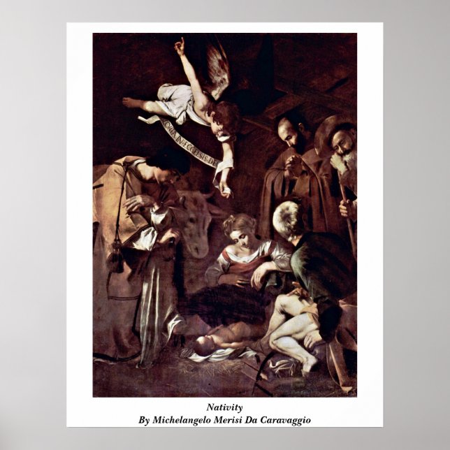 Poster Nativité De Michelangelo Merisi Da Caravaggio (Devant)