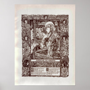 Poster Nativité de Noël Art nouveau (1898)