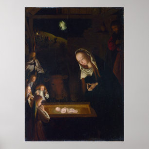 Poster Nativité Geburt Christi par Geertgen tot Sint Jans