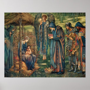 Poster Nativité Noël Jésus Adoration Avent Jone