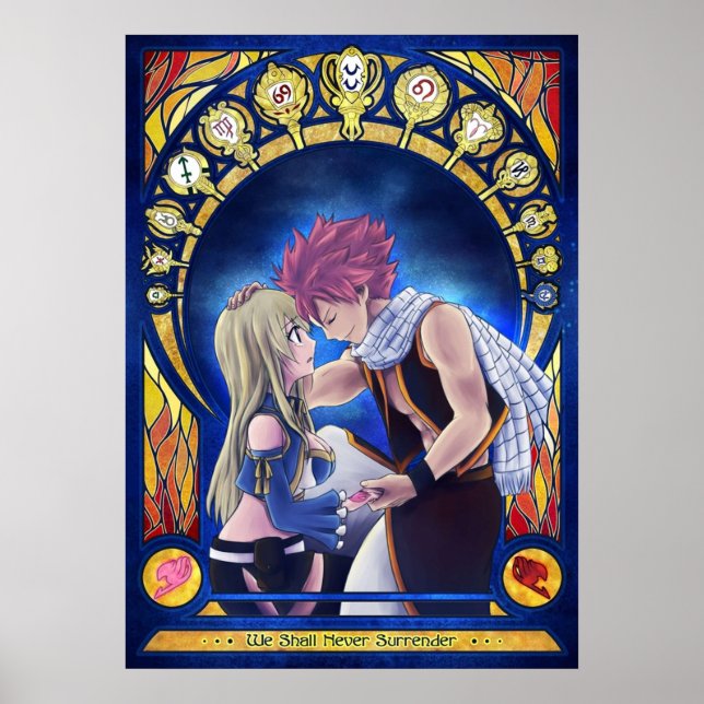 Poster Natsu et Lucy (Devant)