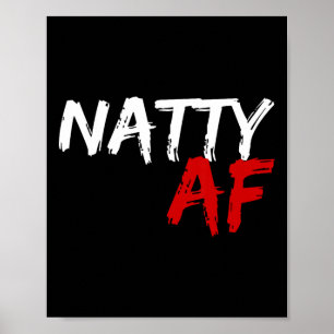 Poster Natty Af Funny Bodybuilder Bodybuilding Workbuildi