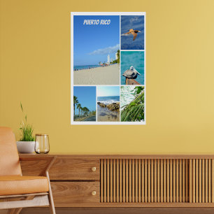 Poster Nature collage of San Juan, Porto Rico