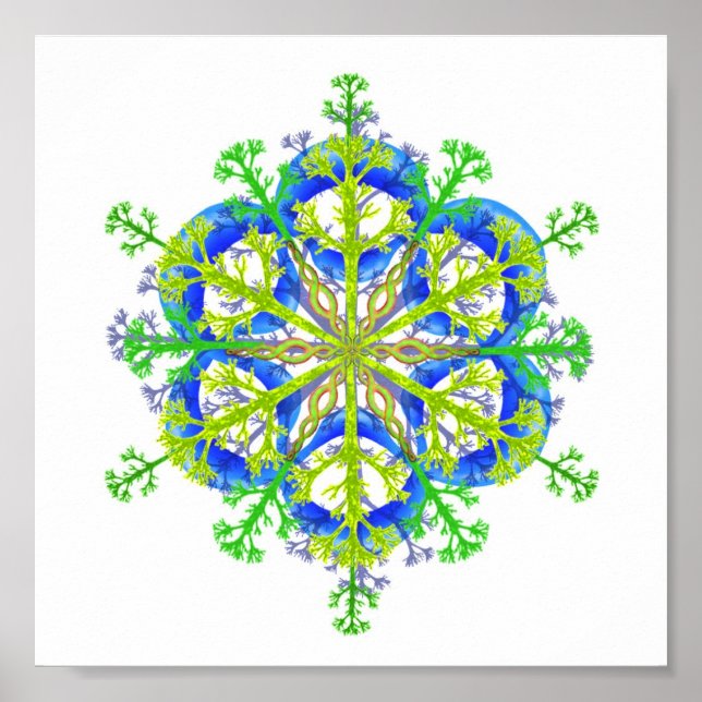Poster Nature Mandala 2 (Devant)