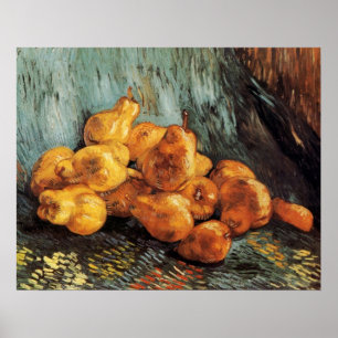 Poster Nature morte aux poires de coing de Vincent van Go