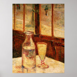 Poster Nature morte avec de l'absinthe de Vincent van Gog