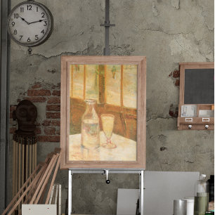 Poster Nature morte avec de l'absinthe par Vincent van Go