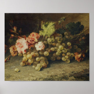Poster Nature morte avec des raisins par Margaretha Roose