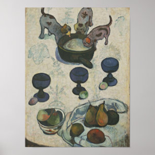 Poster Nature morte avec trois chiots par Paul Gauguin