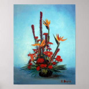 Poster Nature morte de fleurs/Still life of flowers