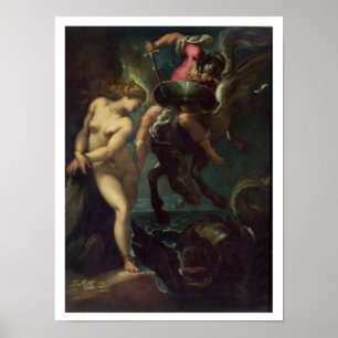 Poster Nature morte de poissons, v.1670-80 (huile sur toi