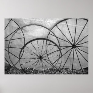 Poster Nature morte de roue de chariot