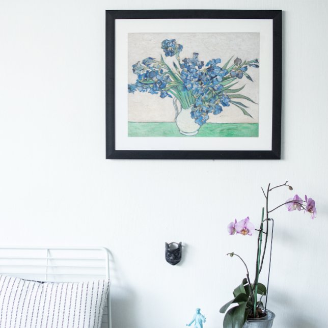 Poster Nature morte : vase avec iris de Vincent van Gogh (Créateur téléchargé)