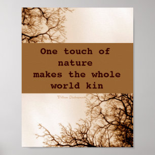 poster nature quote photo art in sepia