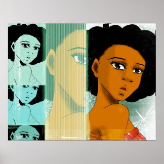 Poster naturellement Turquoise