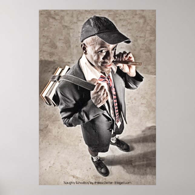 Poster 'Naughty Schoolboy' par Andrew Gettler (Devant)