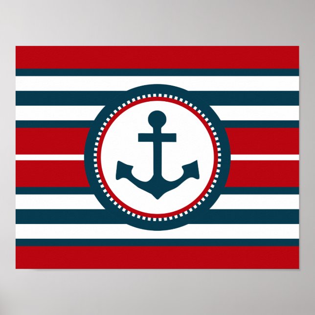 Poster Nautical design (Devant)