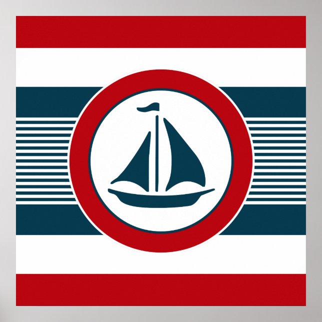 Poster Nautical design (Devant)