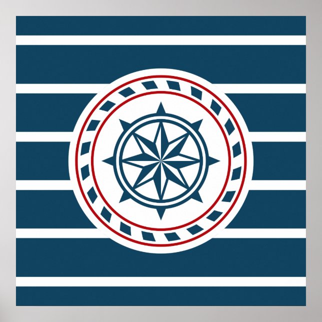 Poster Nautical design (Devant)