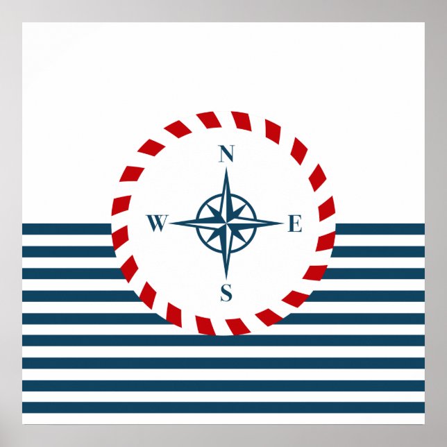 Poster Nautical design (Devant)