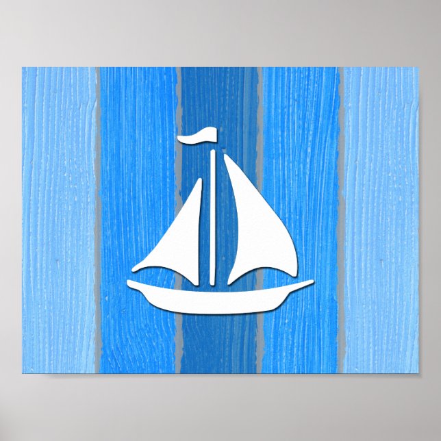 Poster Nautical themed design (Devant)