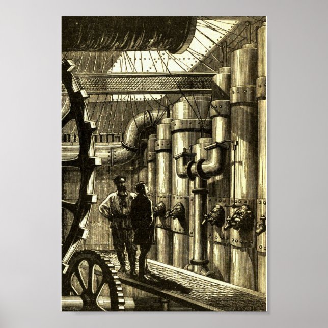 Poster Nautilus Engines de 20000 Leagues Under the Sea (Devant)